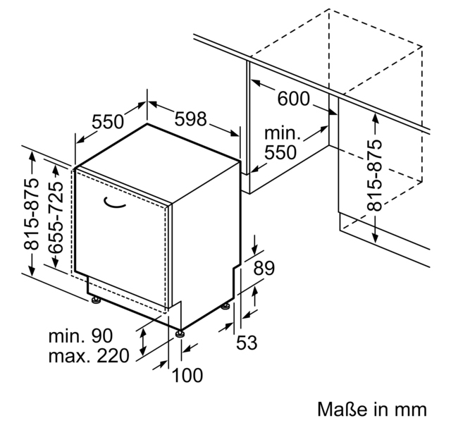 Neff Geschirrspüler Breite 60 cm-Höhe 81,5 cm voll