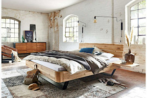 Massivholzbett Z22369 - Eiche geölt, 180x200cm