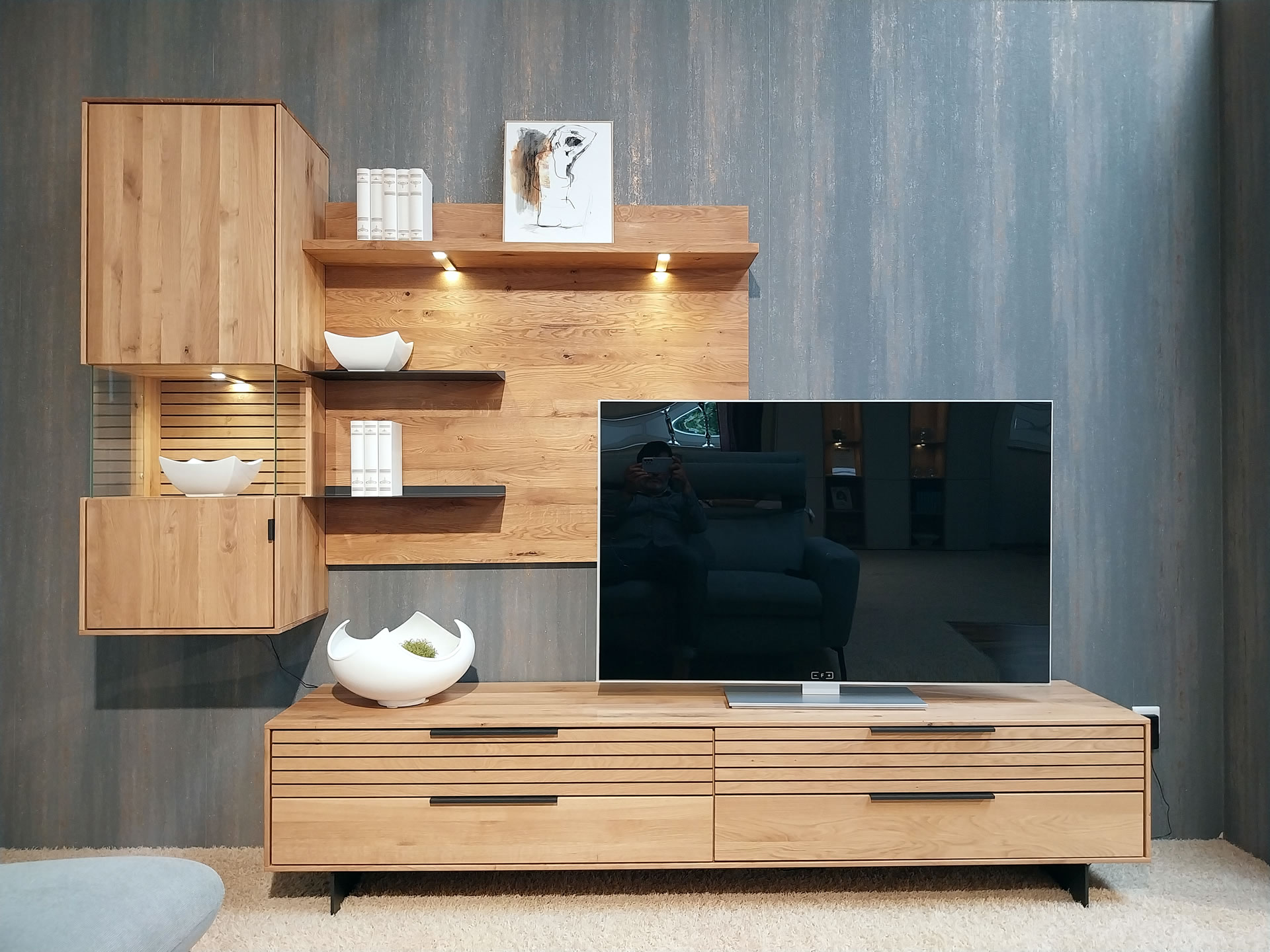 Ausstellungsstück Wohnkombination FANO Wildeiche