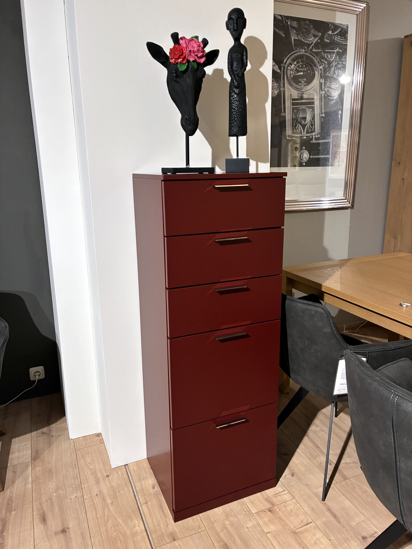 Musterring KARA System Schubkastenkommode dark red