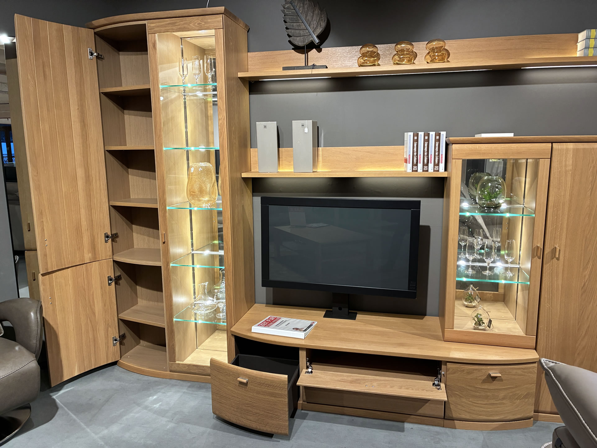 RMW Wohnwand RICARDO Eiche sand