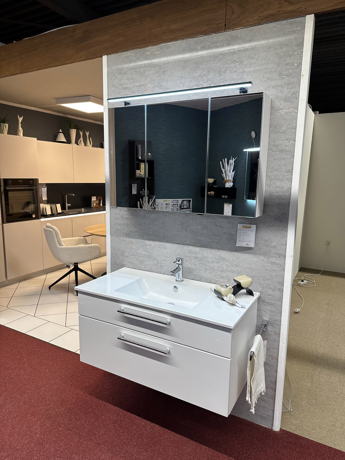 Bad-Einrichtung Forty, Polarweiß Hochglanz