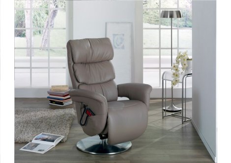 Fernseh- und Relaxsessel Z22808 - Leder, "XS"-ExtraSmall, Holzteller,  verstellbar