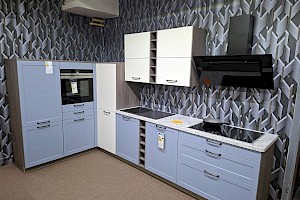 Winkelküche incl. Geräte Piemont Denim -